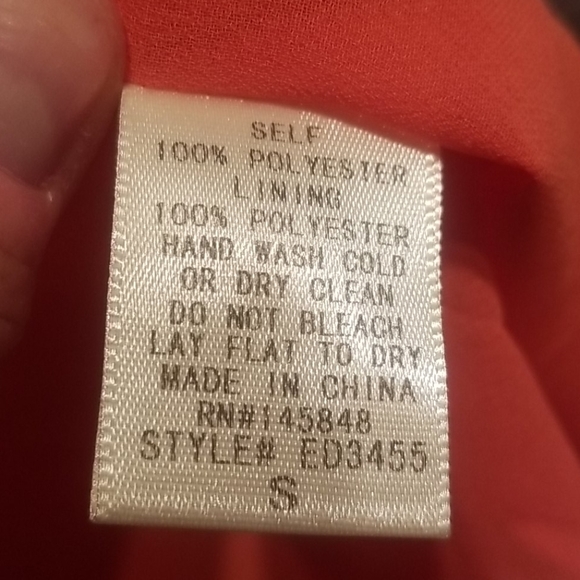 ORANGE PRINTED EVERLY  SUMMER DRESS - Picture 9 of 9